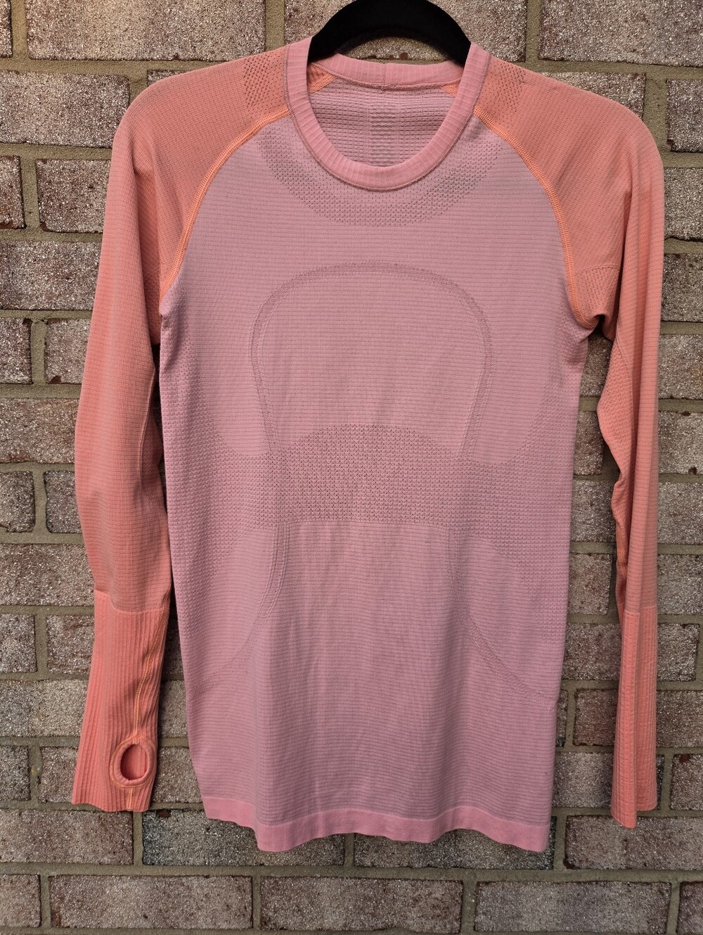 Lululemon Swiftly Tech Long Sleeve Crew Two-Tone Pink/Coral Size 6